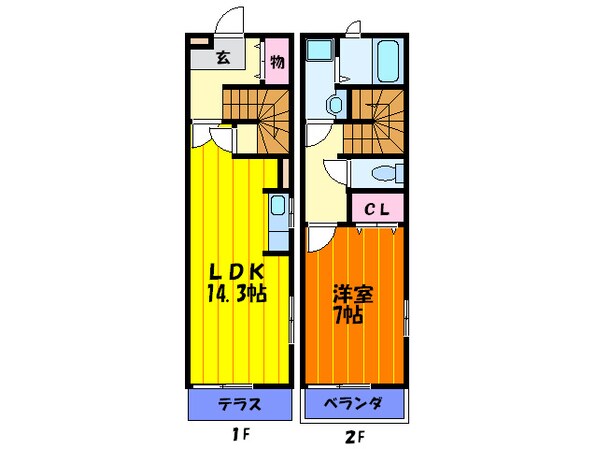 メゾン・ド・プルニエの物件間取画像